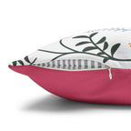 Cushion Cover, Throw pillow Case for Couch (Single Piece) : Floral Crimson - SnugLiving