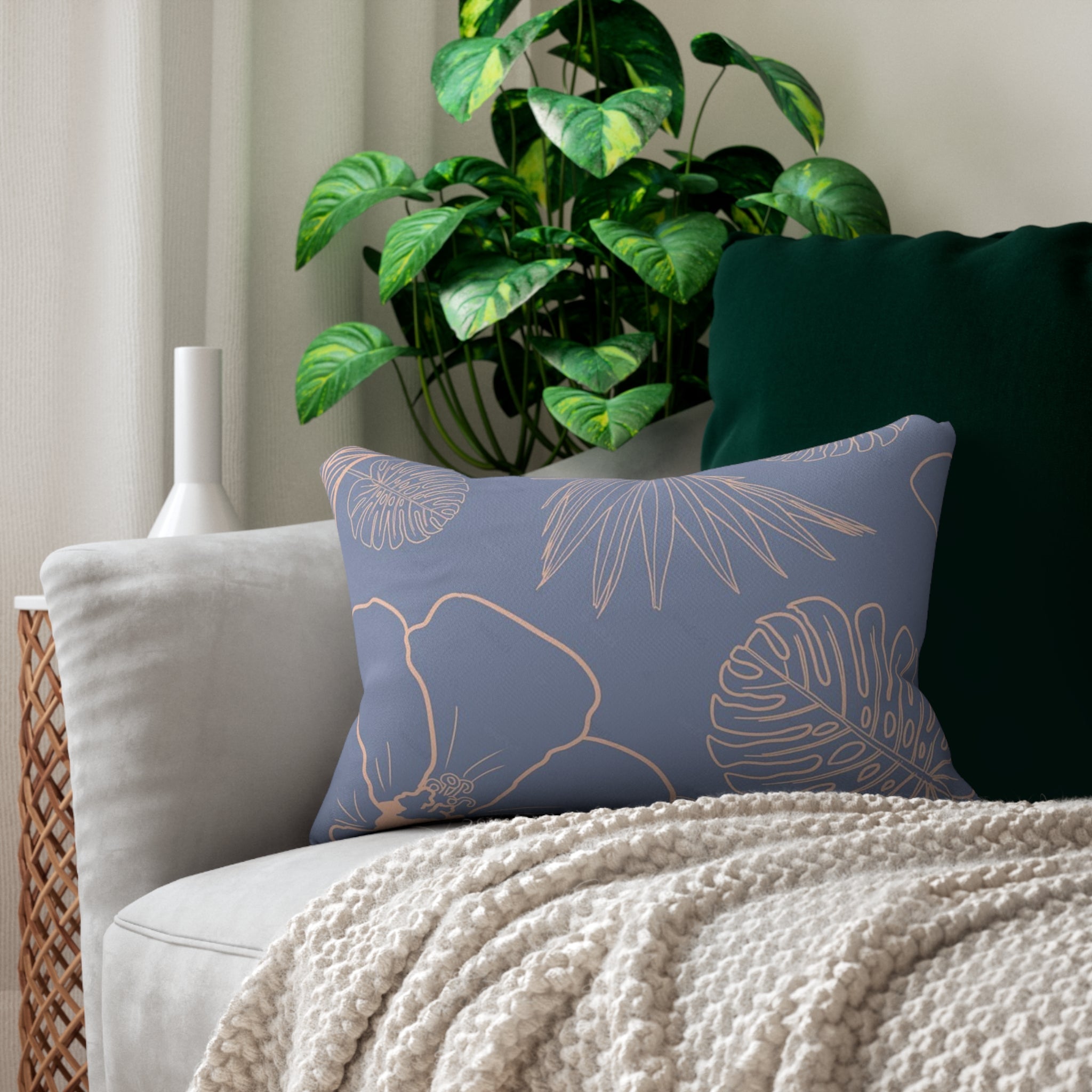 Lounge Pillow, Throw Pillow with Fillers/Insert (Single Piece) : Lavender