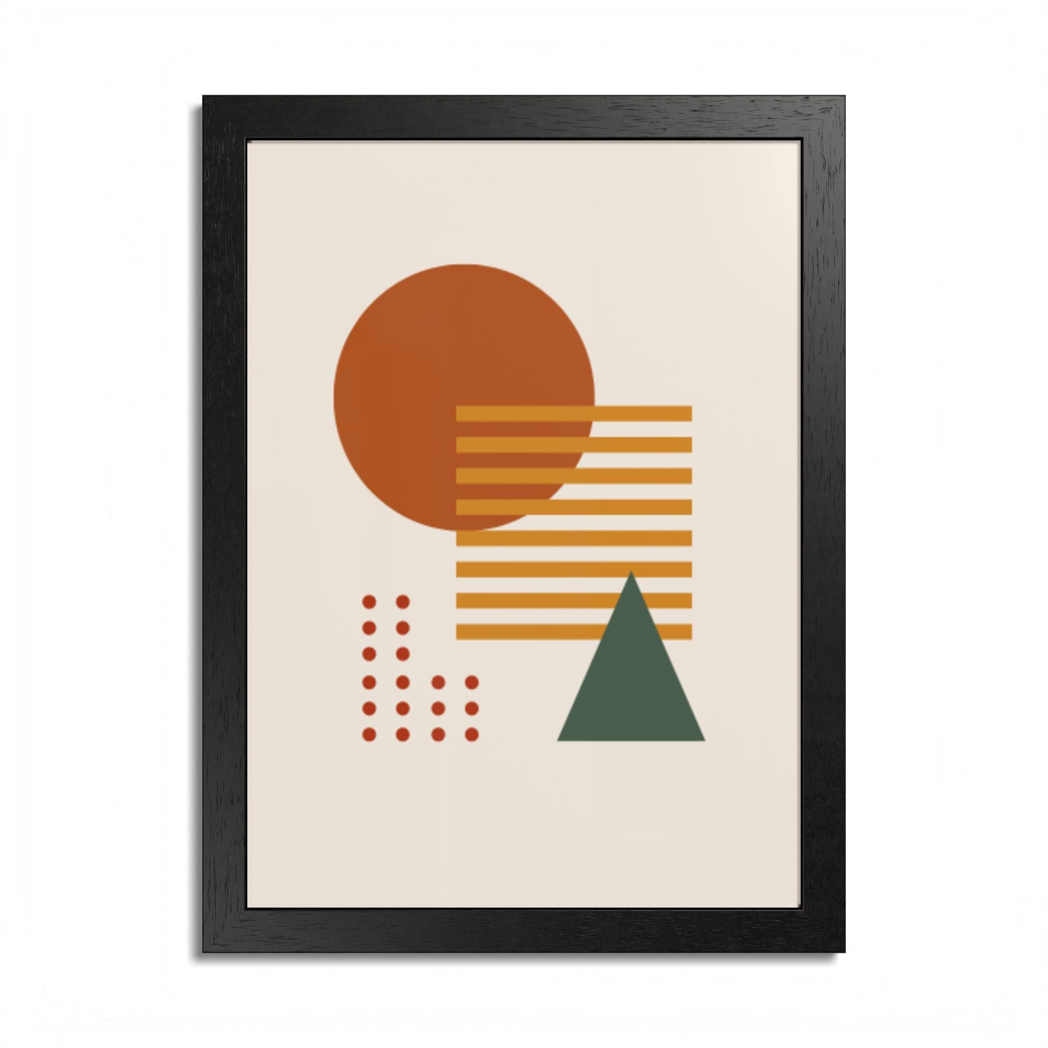 Multi-Color Framed Poster | Abstract Wall Art, Boho Home Decor | Pattern 2