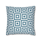 Cushion Cover, Throw pillow Case for Couch (Single Piece): Patterned Grey Azure - SnugLiving