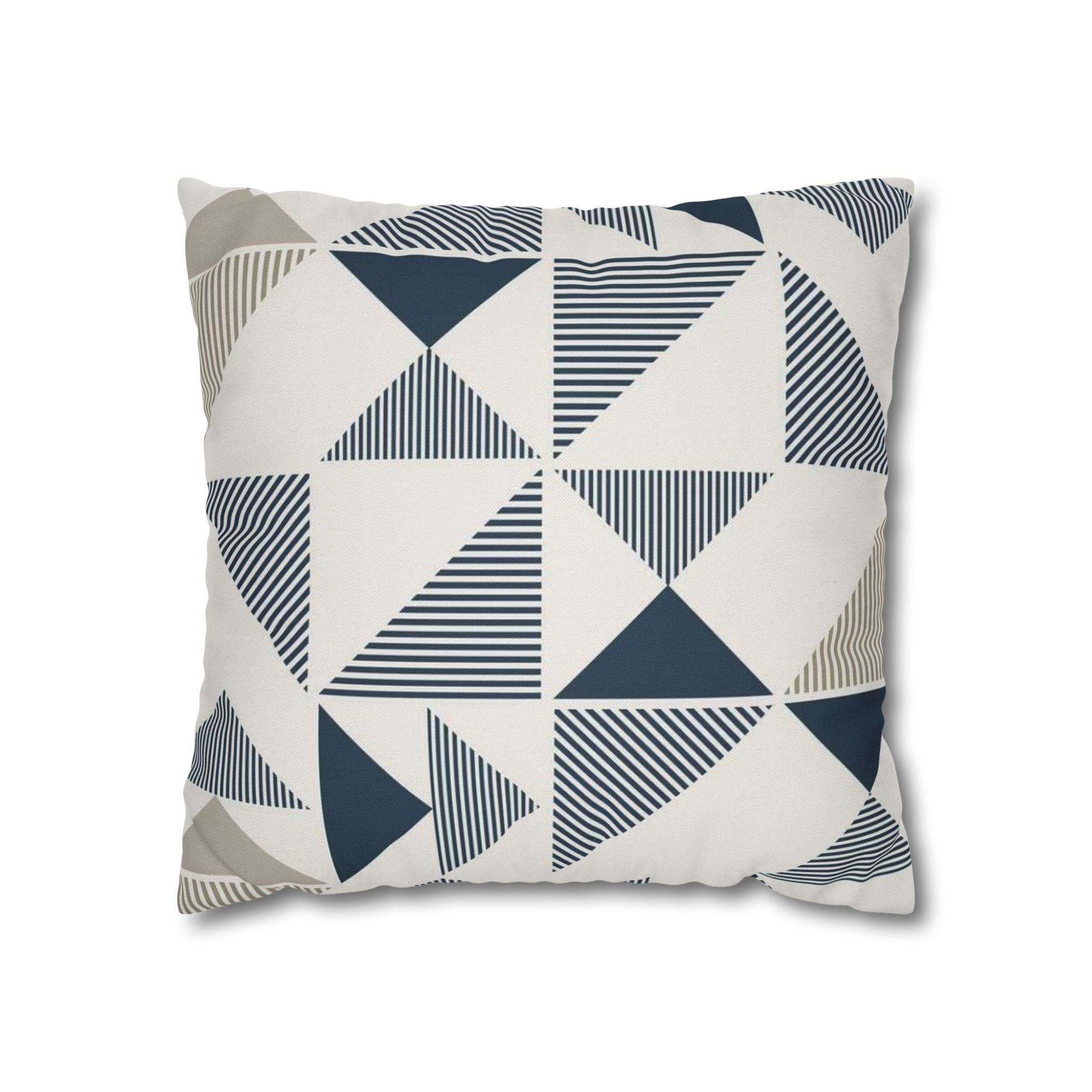 Two Way Cushion Cover, Throw pillow Case for Couch ( Single Piece) : Geometric Pattern