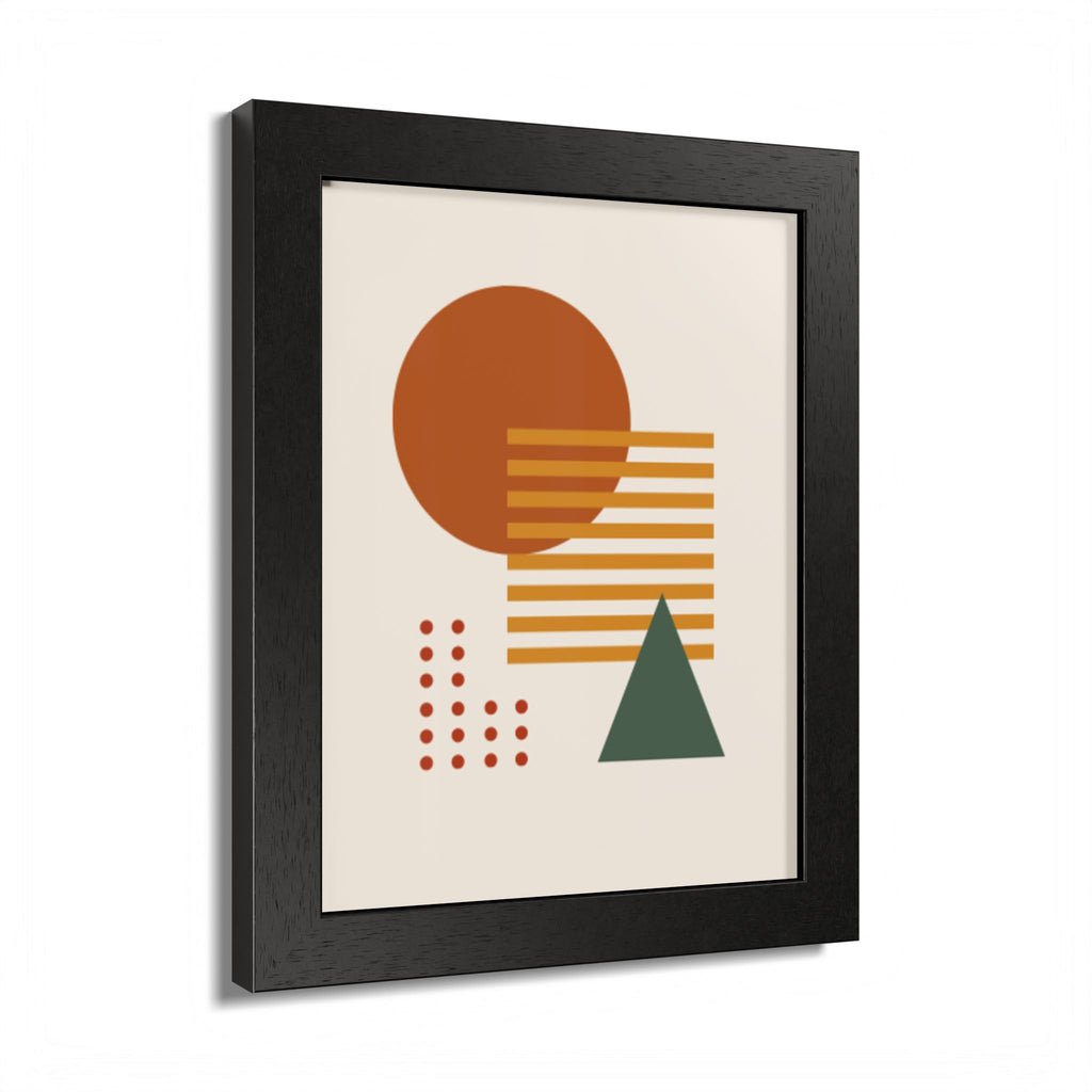 Multi-Color Framed Poster | Abstract Wall Art, Boho Home Decor | Pattern 2