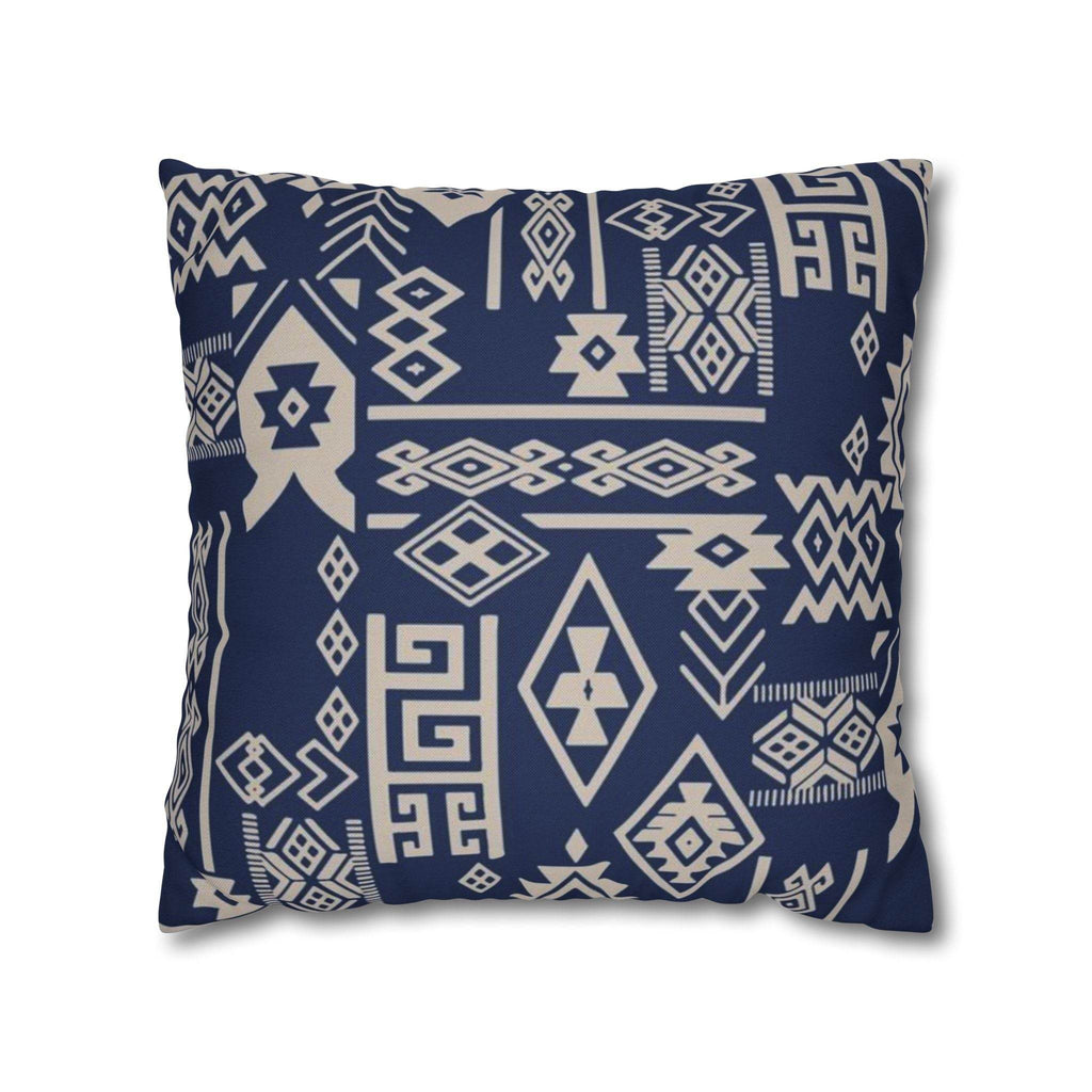 Cushion Cover, Throw pillow Case for Couch ( Single Piece) : Patterned Deep Blue - SnugLiving