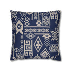 Cushion Cover, Throw pillow Case for Couch (Single Piece) : Patterned Deep Blue - SnugLiving