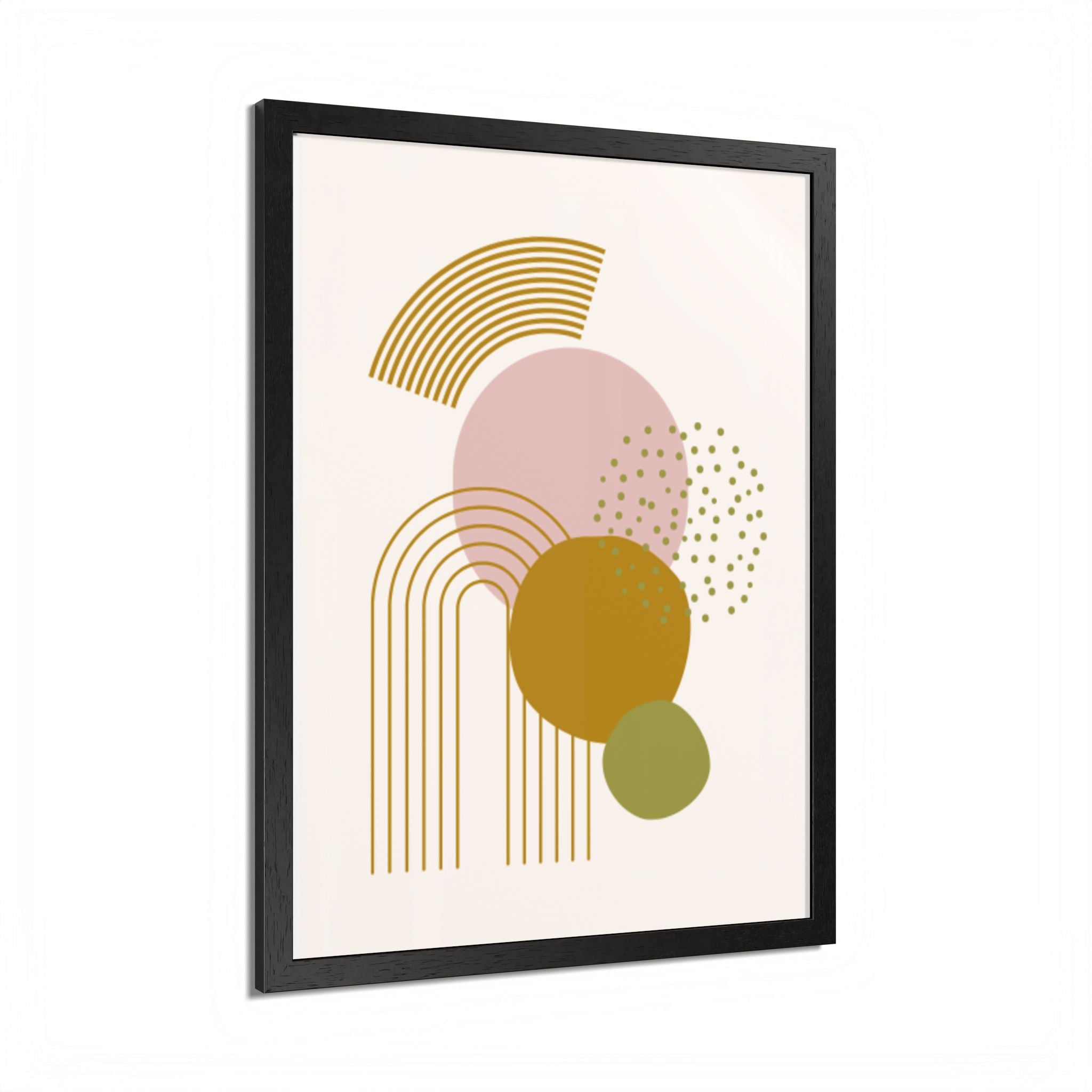 Multi-Color Framed Poster | Abstract Wall Art, Boho Home Decor| Pattern 1