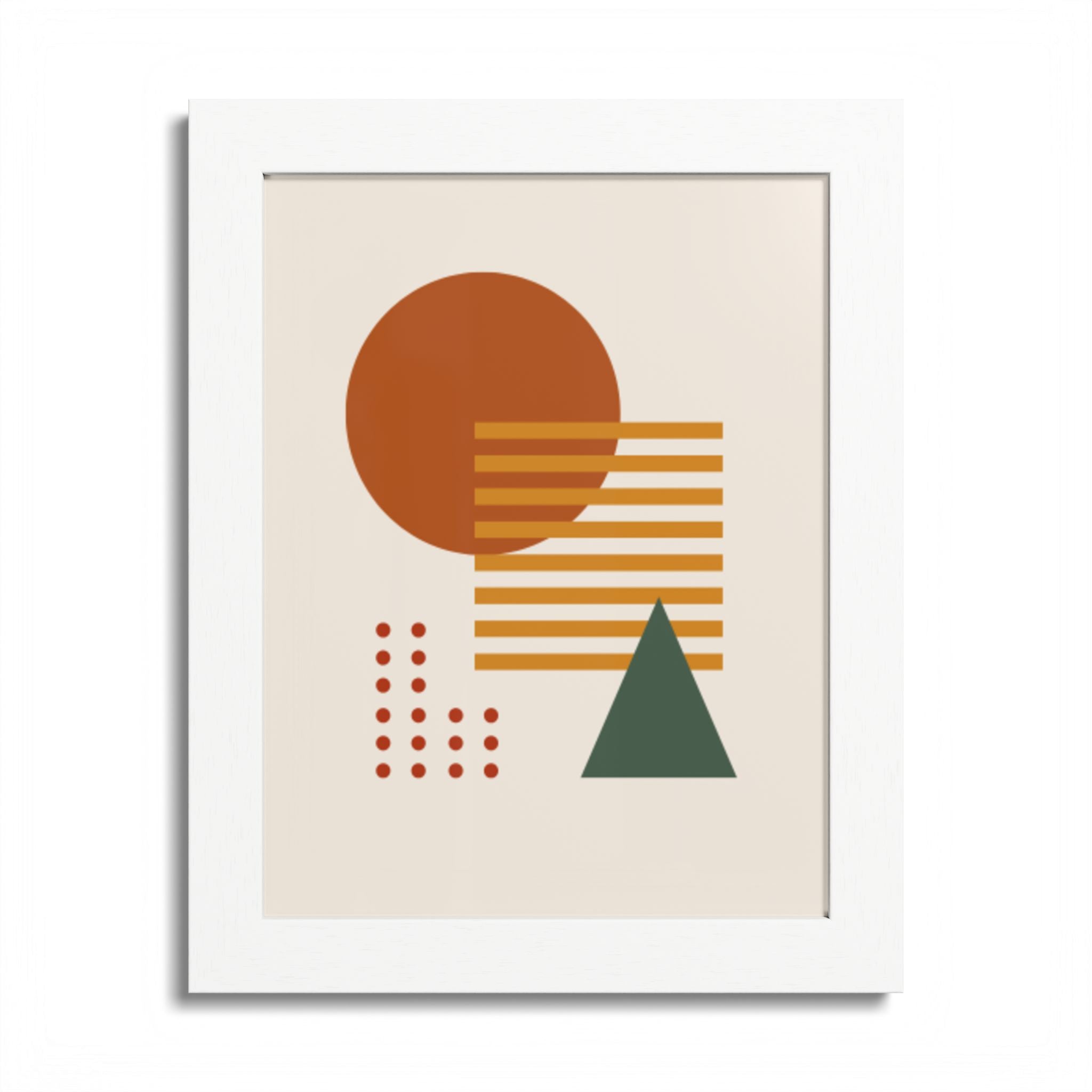 Multi-Color Framed Poster | Abstract Wall Art, Boho Home Decor | Pattern 2