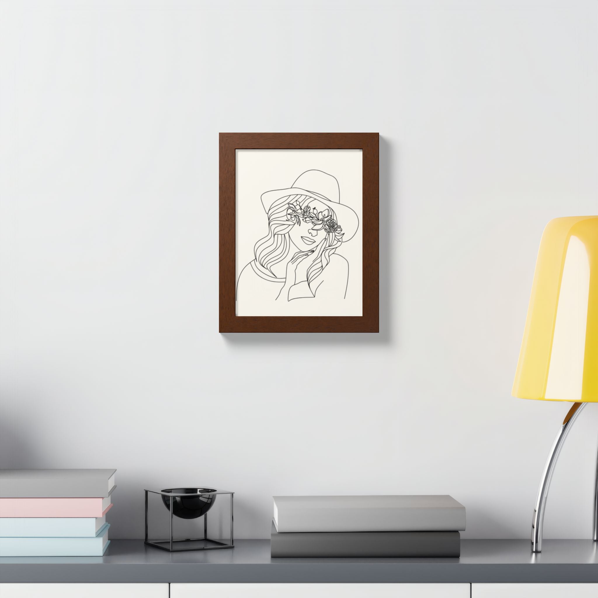 Multi-Color Framed Poster | Abstract Wall Art, Boho Home Decor | Pattern 4