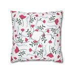 Cushion Cover, Throw pillow Case for Couch (Single Piece) : Floral Crimson - SnugLiving