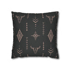 Two Way Cushion Cover, Throw pillow Case for Couch ( Single Piece) : Charcoal Black - SnugLiving