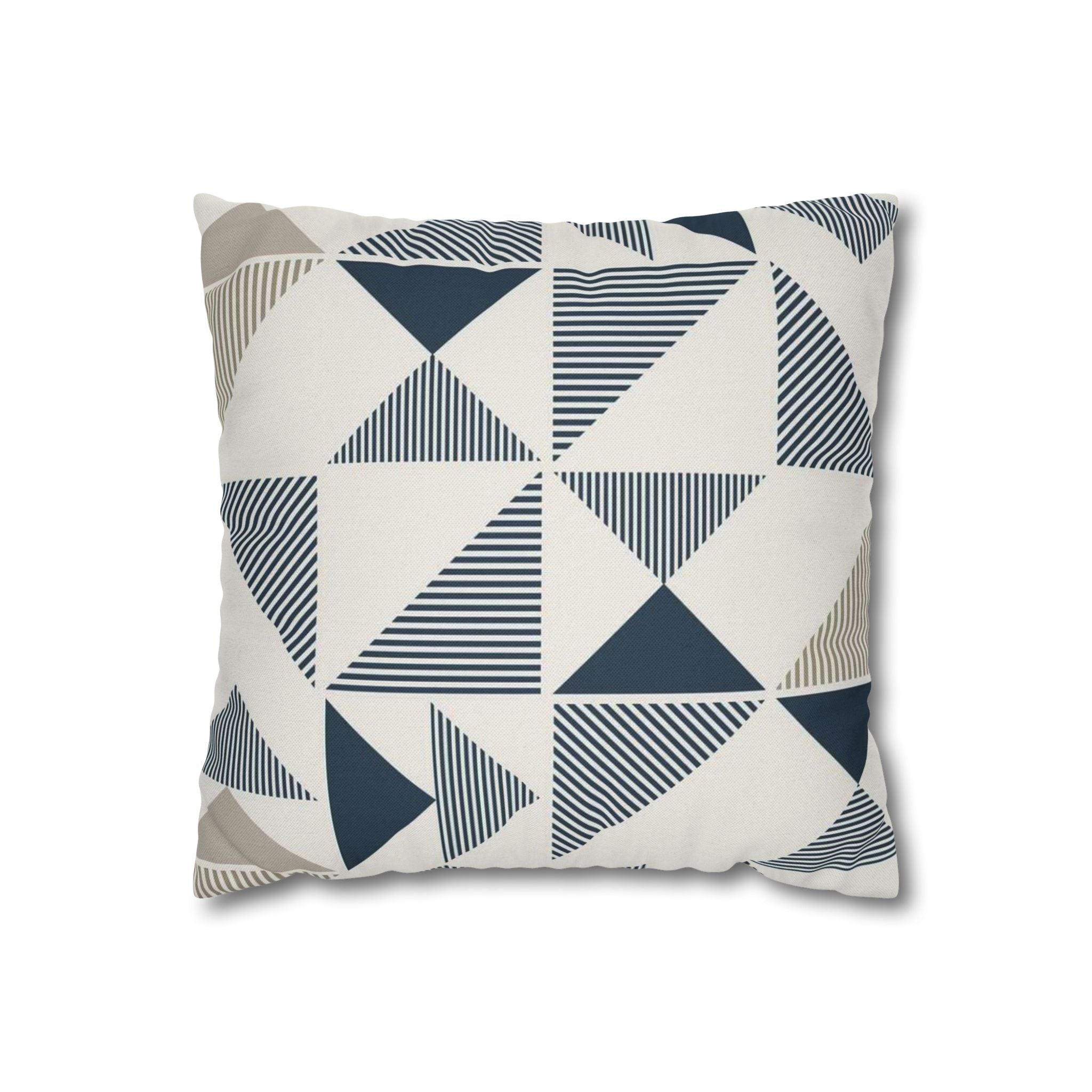 Two Way Cushion Cover, Throw pillow Case for Couch ( Single Piece) : Geometric Pattern