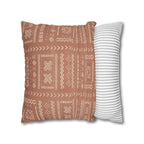 Two Way Cushion Cover, Throw pillow Case for Couch ( Single Piece) : Pastel Grey Orange - SnugLiving