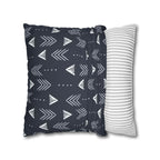 Cushion Cover, Throw pillow Case for Couch ( Single Piece) : Navy Mudcloth Arrow - SnugLiving