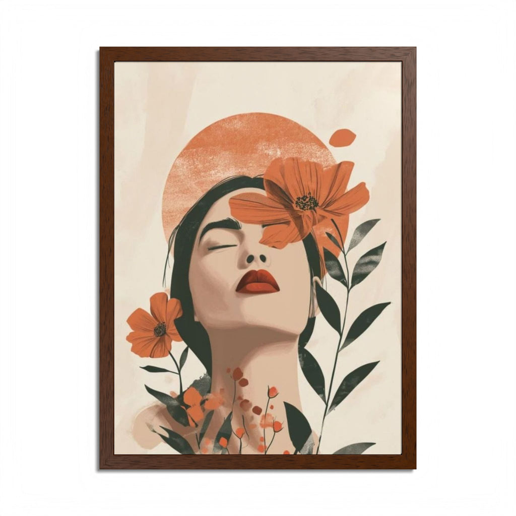 Multi-Color Framed Poster | Abstract Wall Art, Boho Home Decor | Pattern 10