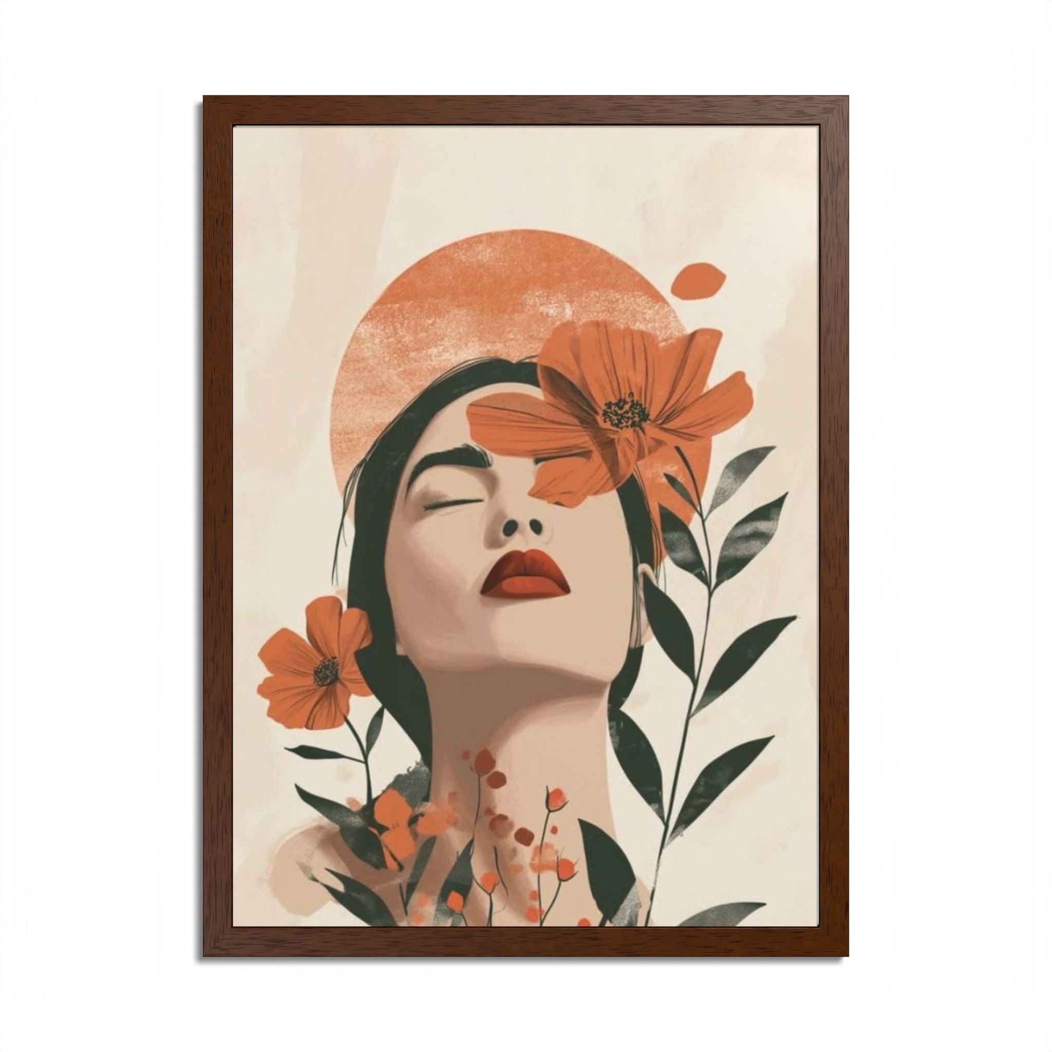 Multi-Color Framed Poster | Abstract Wall Art, Boho Home Decor | Pattern 10