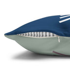 Two Way Cushion Cover, Throw pillow Case for Couch (Single Piece) : Blue Pattern - SnugLiving