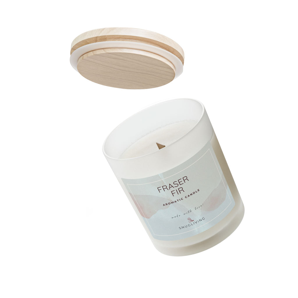 SnugLiving Aromatic/Scented Glass Candle, 11oz : Fraser Fir