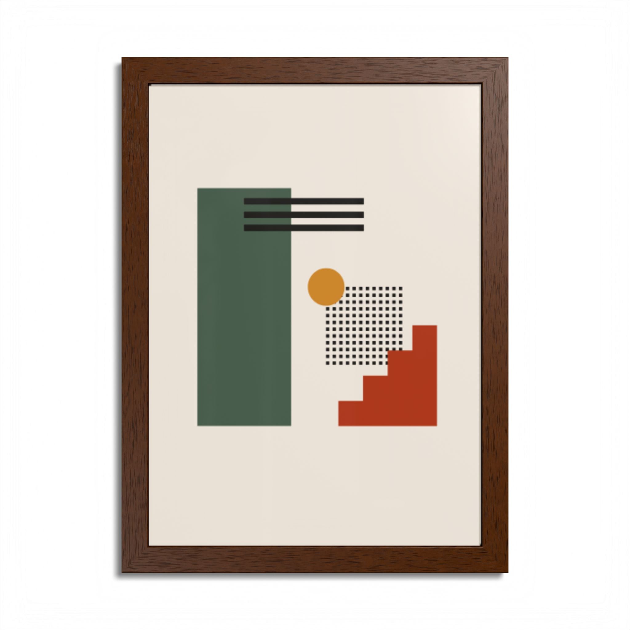 Multi-Color Framed Poster | Abstract Wall Art, Boho Home Decor | Pattern 3