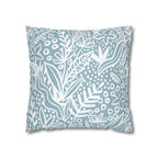 Two Way Cushion Cover, Throw pillow Case for Couch (Single Piece) : Floral Blue - SnugLiving