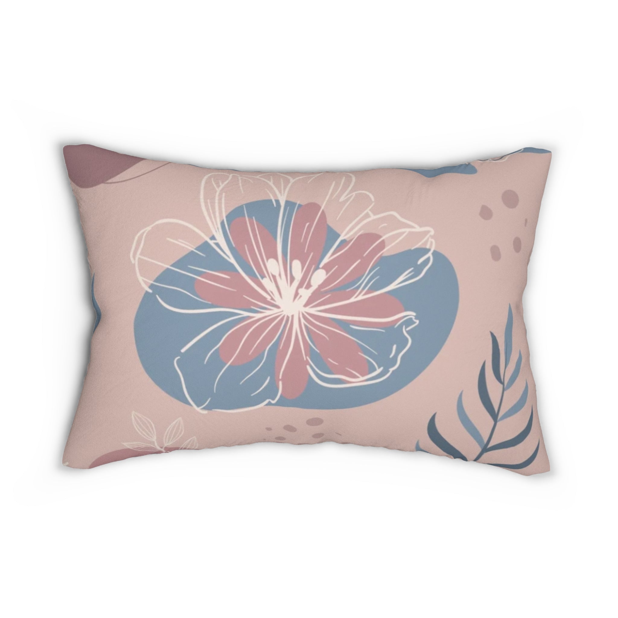 Lounge Pillow, Throw Pillow with Fillers/Insert (Single Piece) : Pastel Grey Orange