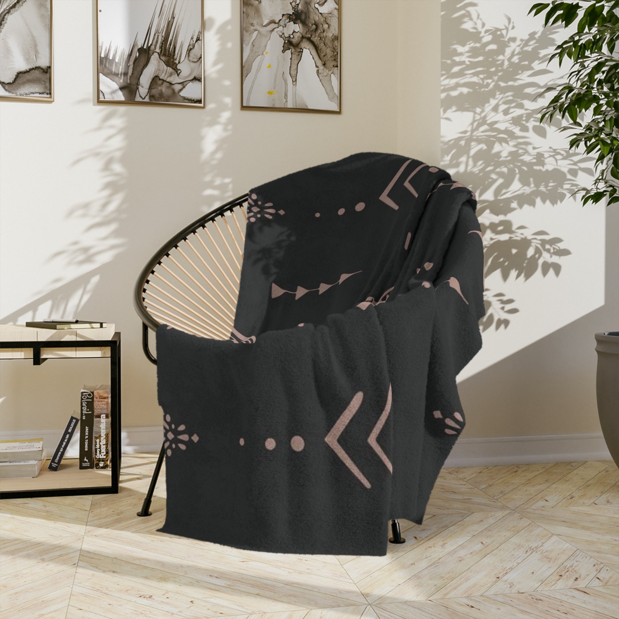 Microfiber Blanket | Soft Throw for Home Decor - Black