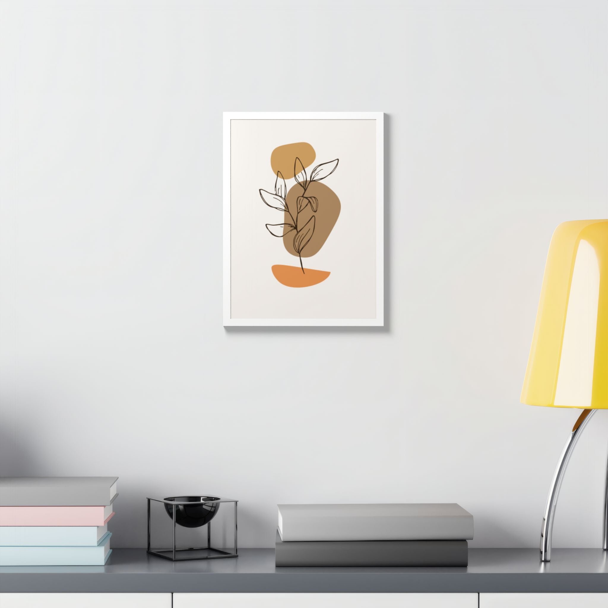 Multi-Color Framed Poster | Abstract Wall Art, Boho Home Decor | Pattern 9