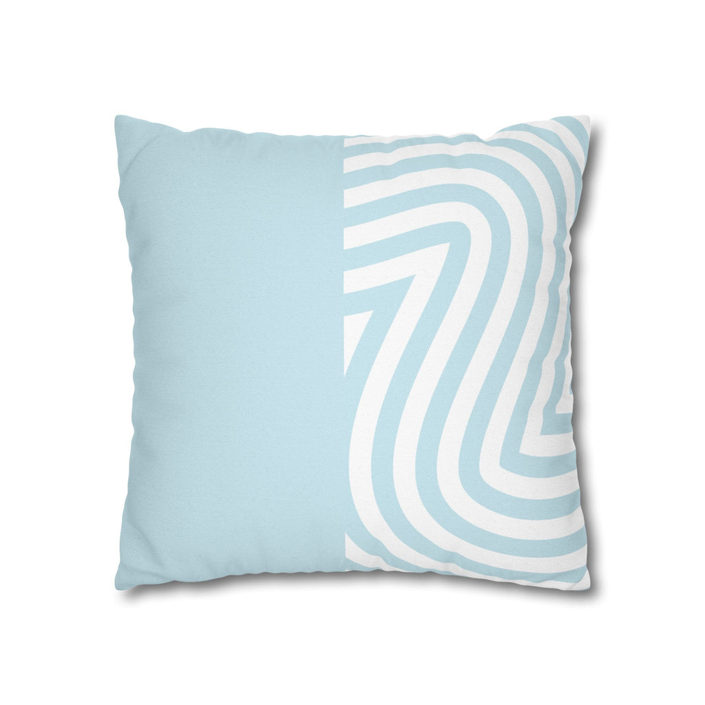 Two Way Cushion Cover, Throw pillow Case for Couch (Single Piece) : Light Azure