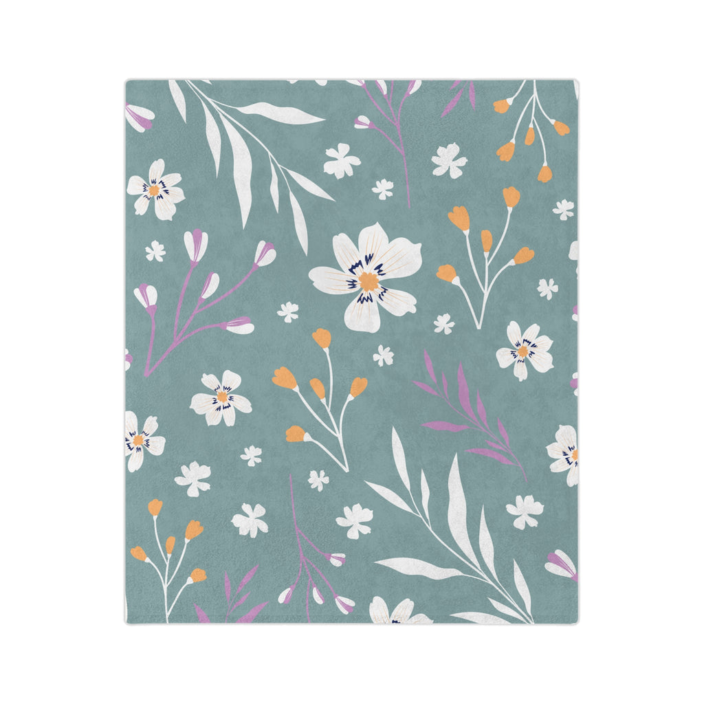 Microfiber Blanket | Soft Throw for Home Decor - Grey Azure