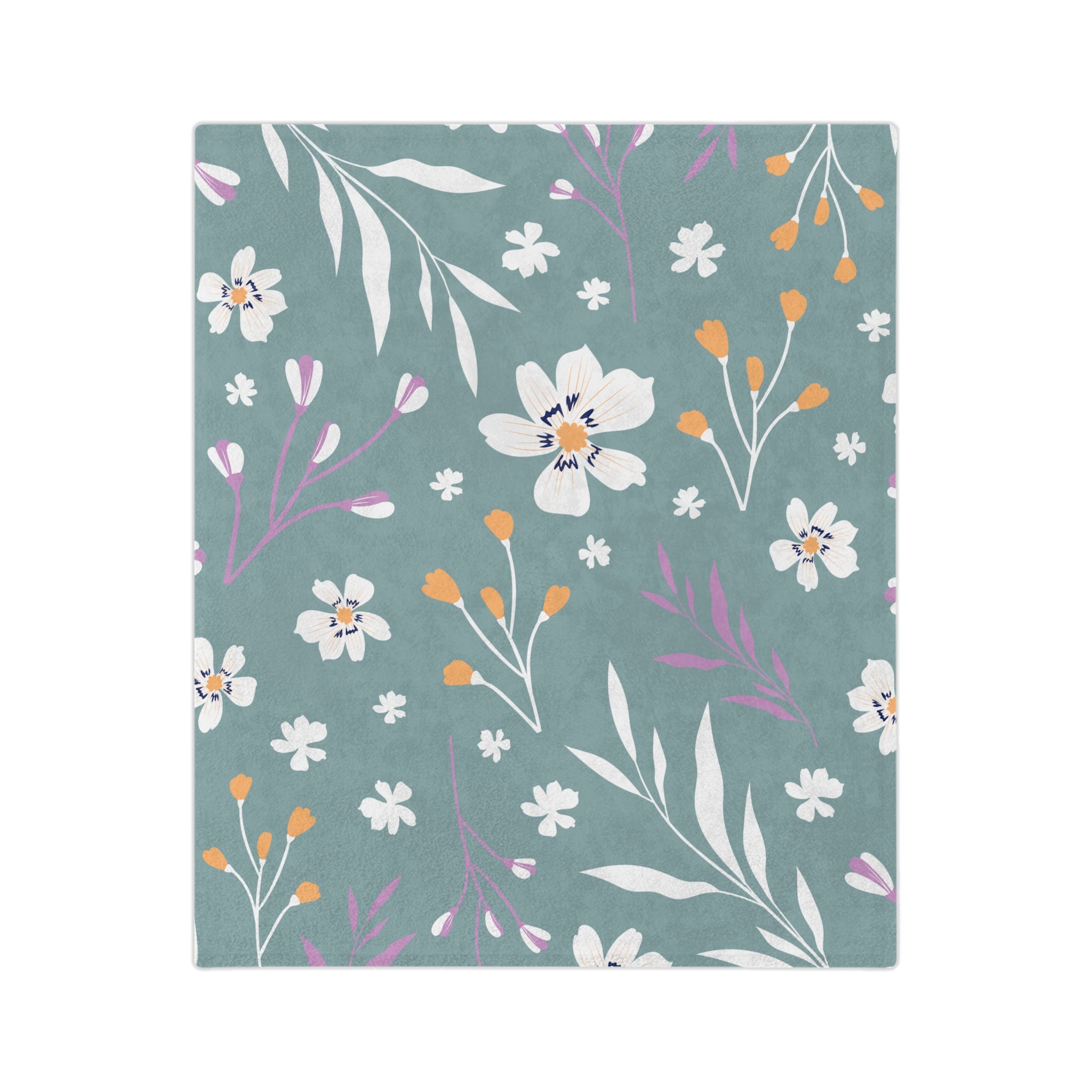 Microfiber Blanket | Soft Throw for Home Decor - Grey Azure