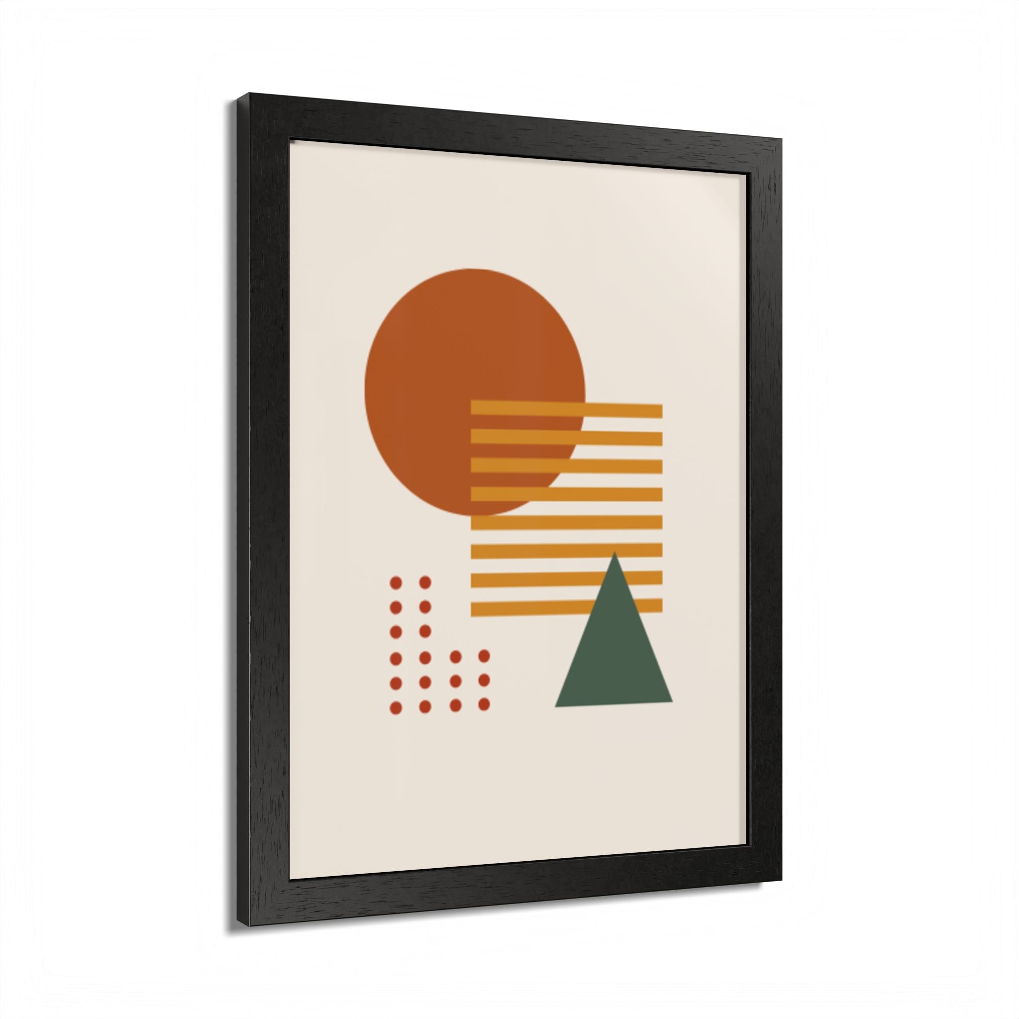 Multi-Color Framed Poster | Abstract Wall Art, Boho Home Decor | Pattern 2