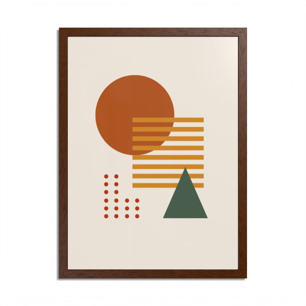 Multi-Color Framed Poster | Abstract Wall Art, Boho Home Decor | Pattern 2