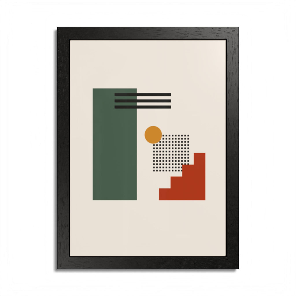 Multi-Color Framed Poster | Abstract Wall Art, Boho Home Decor | Pattern 3
