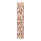 Bold Hawaiian Tropical Table Runner – Red & Cream Jungle Floral Accent - SnugLiving