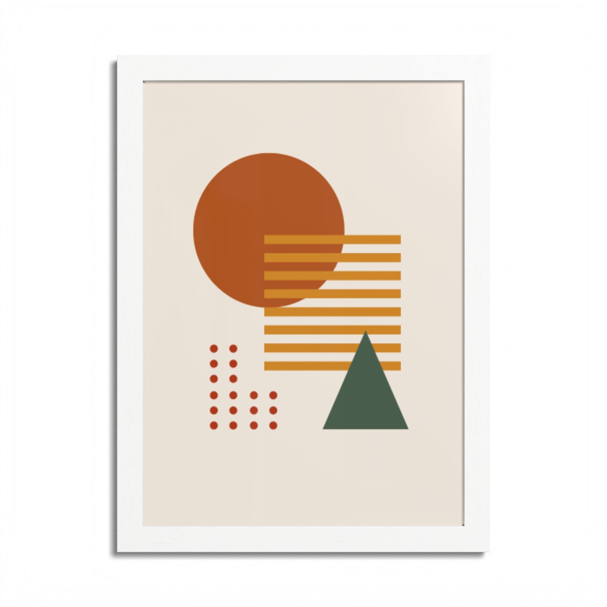 Multi-Color Framed Poster | Abstract Wall Art, Boho Home Decor | Pattern 2