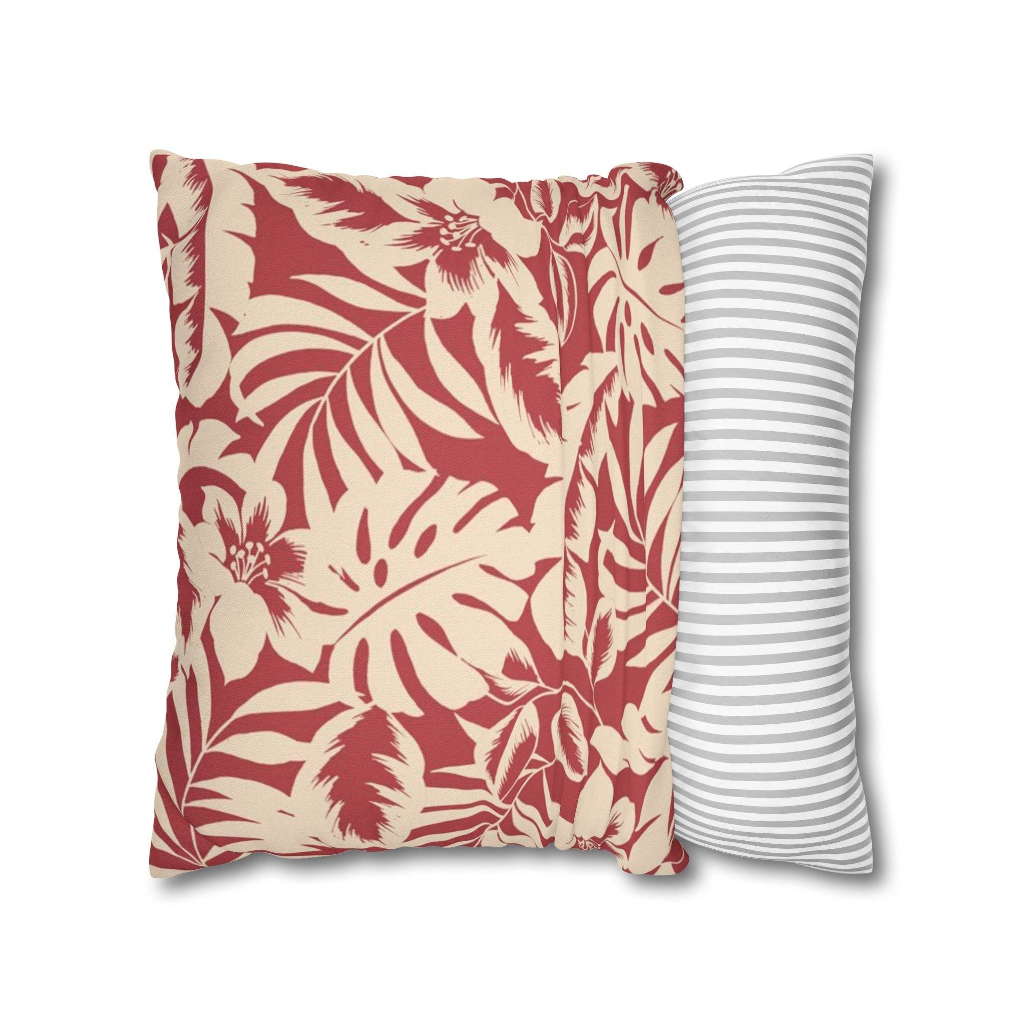 Cushion Cover, Throw pillow Case for Couch (Single Piece) : Vermillion Red - SnugLiving