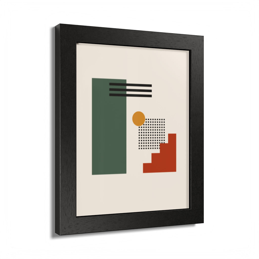 Multi-Color Framed Poster | Abstract Wall Art, Boho Home Decor | Pattern 3