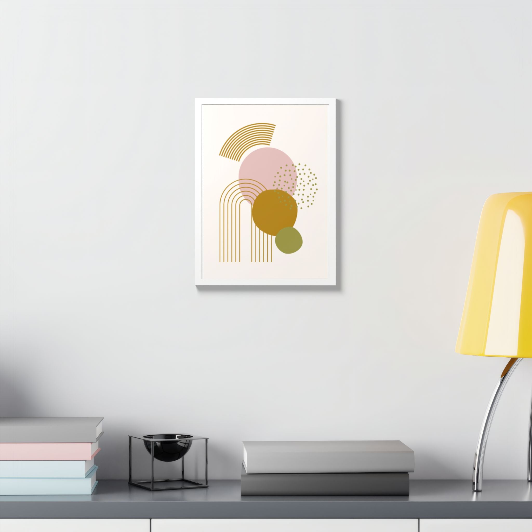 Multi-Color Framed Poster | Abstract Wall Art, Boho Home Decor| Pattern 1