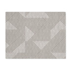 Neutral Beige Modern Stripe Table Mat – Contemporary Geometric Dining Mat
