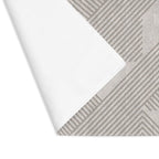 Neutral Beige Modern Stripe Table Mat – Contemporary Geometric Dining Mat