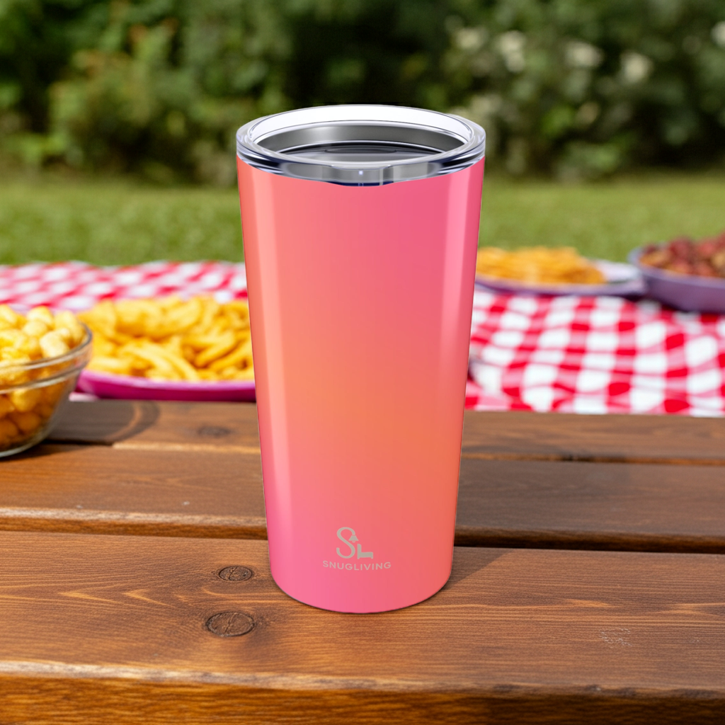 Stylish Insulated Tumbler 20oz -Pink - SnugLiving